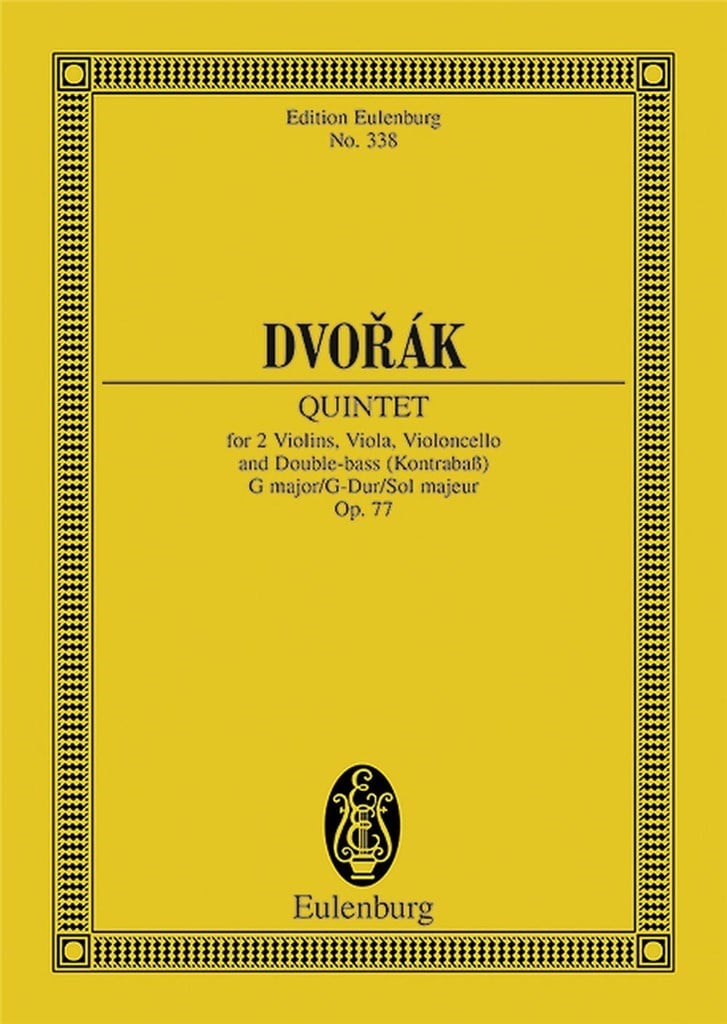 String Quintet G major op. 77 B 49